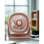 Wexta Zb112 Taşınabilir Masaüstü Pembe Usb Fan - Görsel 4