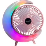 Wexta S24 Taşınabilir Masaüstü Pembe Usb Fan