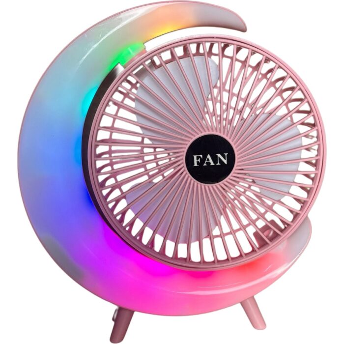 110001059753362.jpg Wexta S24 Taşınabilir Masaüstü Pembe Usb Fan - Görsel 1