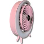 Wexta S24 Taşınabilir Masaüstü Pembe Usb Fan - Görsel 3