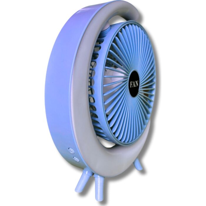 Wexta S24 Taşınabilir Masaüstü Mavi Usb Fan - Görsel 3