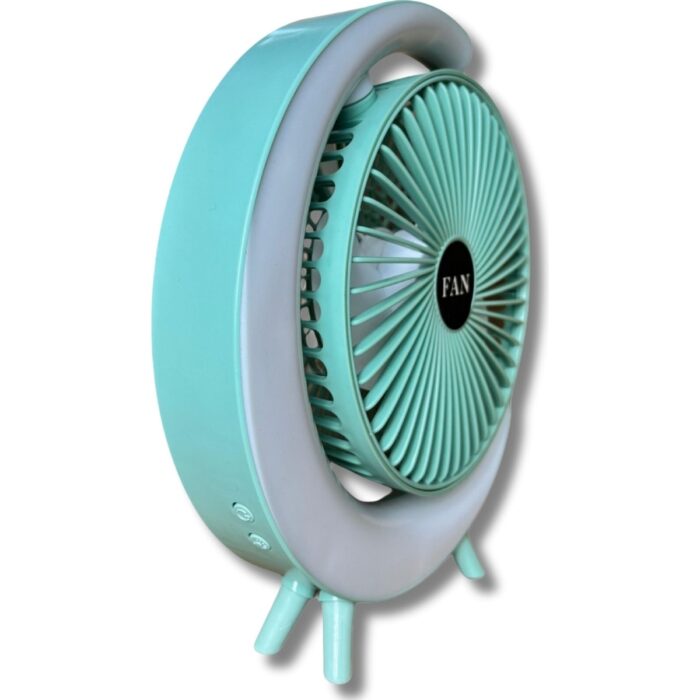 Wexta S24 Taşınabilir Masaüstü Yeşil Usb Fan - Görsel 3