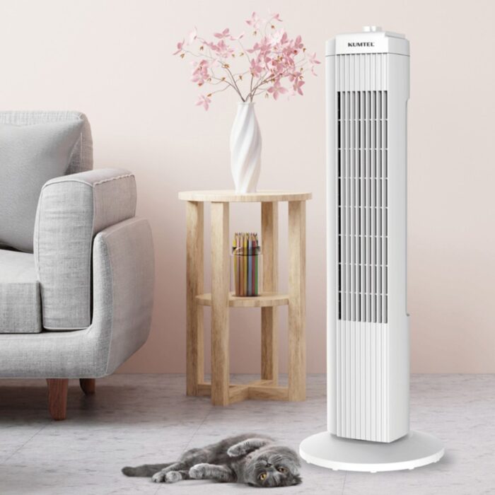 Kumtel KTF-258W Kule Tipi Vantilatör Beyaz - Görsel 3