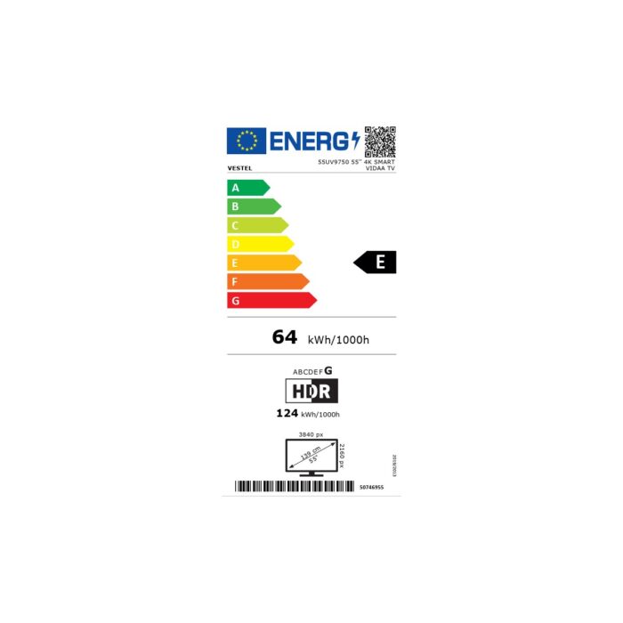 Vestel 55UV9750 55'' 139 Ekran Uydu Alıcılı 4K Ultra HD Smart VİDAA LED TV - Görsel 4