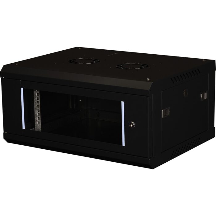 Lande - 4u 19" Duvar Tipi Rack Kabinet – Genişlik: 600 mm | Derinlik: 450 mm – Siyah - Görsel 2