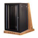 Lande - 18U 19" Duvar Tipi Rack Kabinet – Genişlik: 600 mm | Derinlik: 600 mm – Siyah (Demonte)