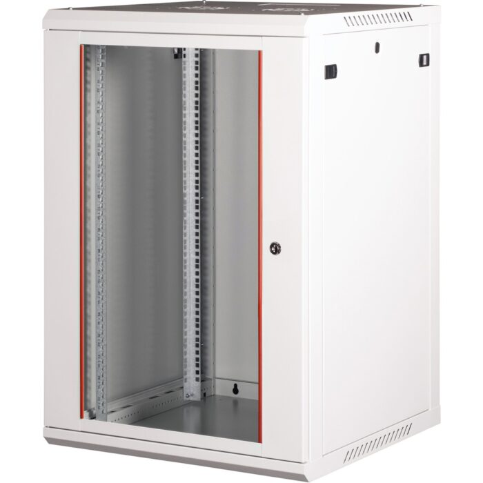 Lande 18U 19" Duvar Tipi Rack Kabinet – Genişlik: 600 mm | Derinlik: 600 mm – Açık Gri (Demonte) - Görsel 2