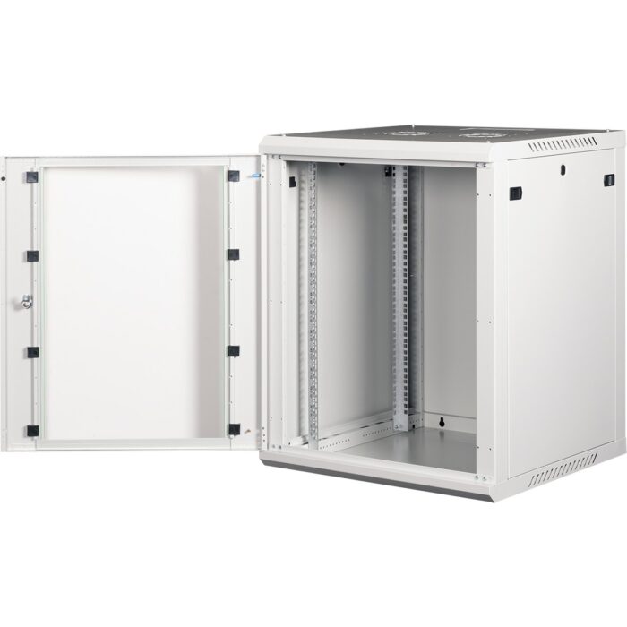 Lande - 15U 19" Duvar Tipi Rack Kabinet – Genişlik: 600 mm | Derinlik: 600 mm – Açık Gri (Demonte) - Görsel 3