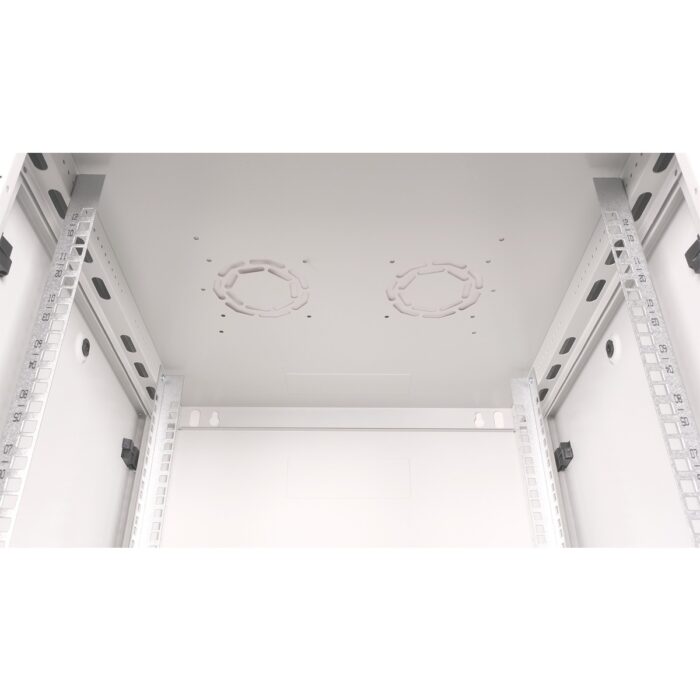 Lande 12U 19" Duvar Tipi Rack Kabinet – Genişlik: 600 mm | Derinlik: 600 mm – Açık Gri (Demonte) - Görsel 5