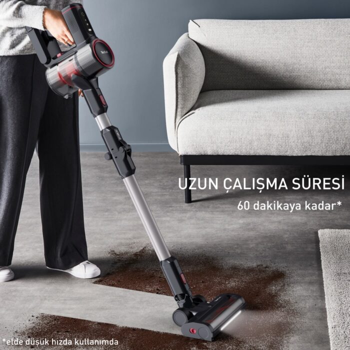 Tefal TY6T88TR X-Force Flex 8.60 Max Animal Care 45 Air Watt Kablosuz Dikey Süpürge - Görsel 3