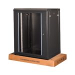 LANDE - 15U 19" Duvar Tipi Rack Kabinet – Genişlik: 600 mm | Derinlik: 600 mm – Siyah (Demonte)