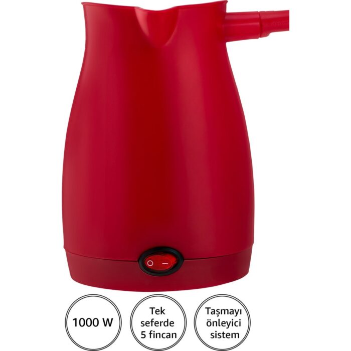 Awox Caffeen Türk Kahvesi Makinesi Elektrikli Cezve Kırmızı - Görsel 3