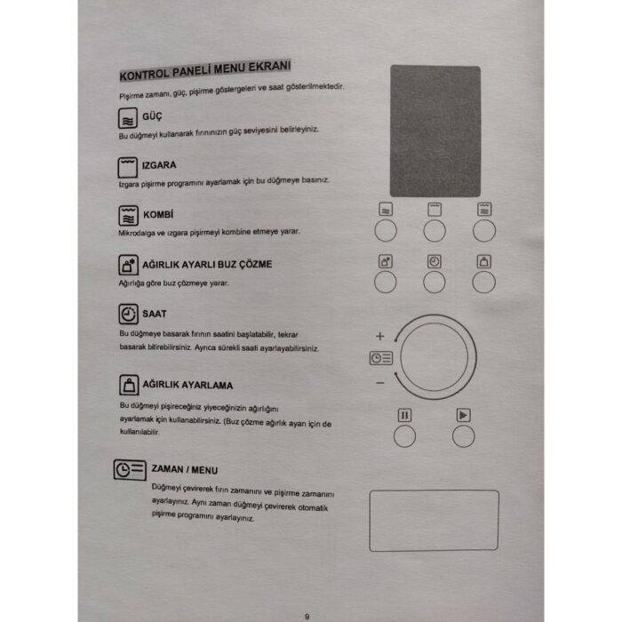 Luno Ankastre Mikrodalga LM018S01 Silver - Görsel 2