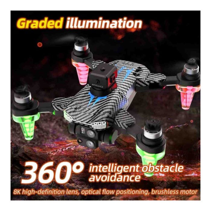 Beemen C19S Katlanabilir 4K Kamera Drone | Wifi Fpv, 360° Takla, Işık Sensörlü Otomatik Denge, Başsız Mod, Akıllı Takip - Görsel 3