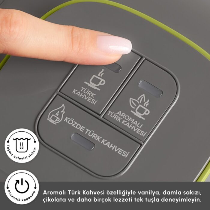 Karaca Hatır Neo Türk Kahve Makinesi Lime Green - Görsel 5