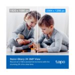 TP-Link Tapo C210 | Akıllı Wi-Fi Güvenlik Kamerası | 2K 3MP | 360° Hareket Takibi | 9m Gece Görüşü | Çift Yönlü Ses | Sesli Alarm | Bebek Ağlaması Tespiti | Bulut/SD Kart Depolama | Anlık Uyarılar - Görsel 3