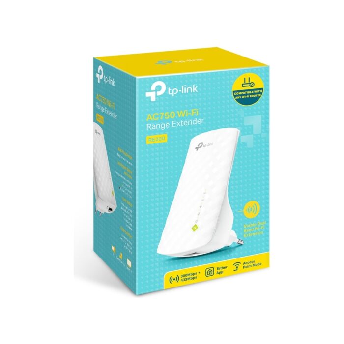 TP-Link RE200 | Wi-Fi 5 Menzil Genişletici | AC750 Mbps | 1 Ethernet Port | Access Point Modu | Dual Band | Tek Tuşla Kurulum | Tüm Modem ve Router Modelleri ile Uyumludur - Görsel 4