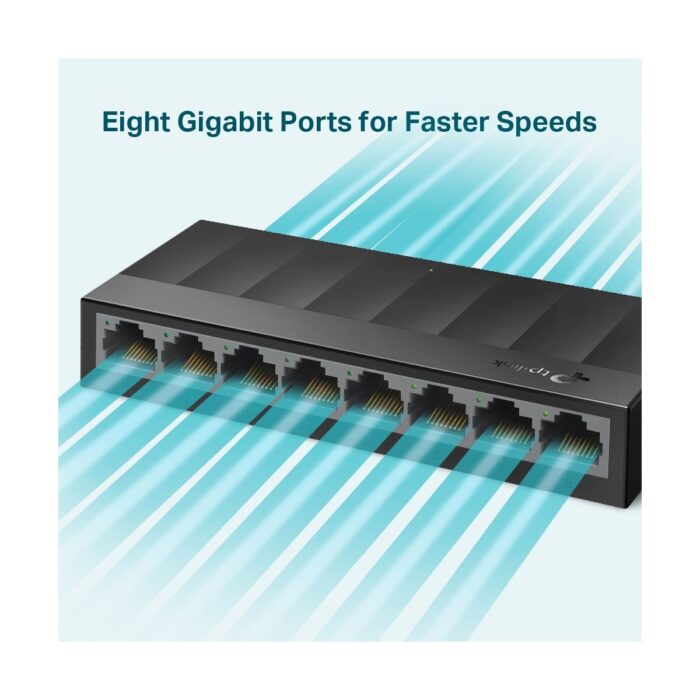 TP-Link LS1008G 8PORT 10/100/1000 YÖNETİLEMEZ SWITCH - Görsel 4