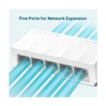 TP-Link LS1005 5 Port 10-100 Mbps Switch Plastik Kasa - Görsel 4