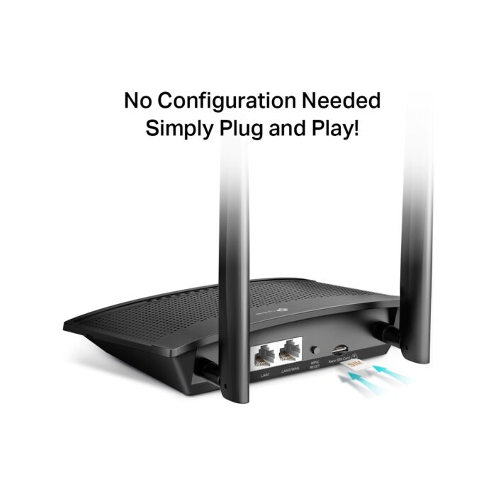 TP-Link TL-MR100 | Kablosuz 4G LTE Router | N300 Mbps | 4G/3G SIM Yuvası | 32 Cihaza Kadar Bağlantı | Kolay Kurulum | Konuk Ağı & Ebeveyn Kontrolü | Tüm Servis Sağlayıcılar ile Uyumludur - Görsel 4