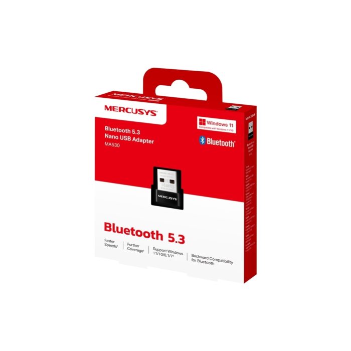 Mercusys MA530 | Bluetooth 5.3 Nano USB Adaptör | Kompakt Tasarım | Tak‑Çalıştır | Windows 7//8.1/10/11 - Görsel 3
