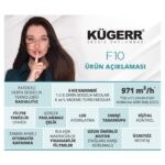 Kügerr F10 ' Dünyanın En Sessiz Davlumbazı' 60 cm Davlumbaz - Görsel 5
