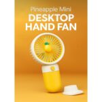 Aksesuar Kasabası Sevimli Meyve Figürlü Şarjlı Taşınabilir Mini El Fanı ve Masa Fanı Soğutucu Pervane - Görsel 4