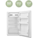 KUMTEL 93L Beyaz Büro Tipi Buzdolabı HMB-110 - Görsel 2