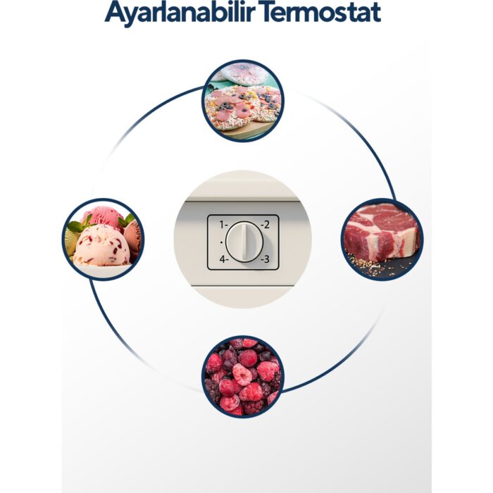 Kumtel 3 Çekmeceli Dikey  Derin Dondurucu 88L HFR-100 - Görsel 5
