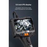 Anesok S10 360° Oynar Başlı Çift Kameralı 6mm Dual Lens 1 metre Yarı Sert Kablo Su Geçirmez Endoskop Kamera