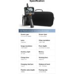 Anesok S10 360° Oynar Başlı Çift Kameralı 6mm Dual Lens 1 metre Yarı Sert Kablo Su Geçirmez Endoskop Kamera - Görsel 4