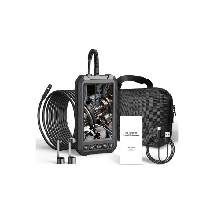 Anesok 5003-B 8mm Dual Lens 5 Metre Sert Kablo Su Geçirmez Endoskop Kamera - Görsel 1