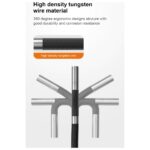 Anesok S10 360° Oynar Başlı 3.9mm Lens Çapı 1 metre Yarı Sert Kablo Su Geçirmez Endüstriyel Endoskop Kamera - Görsel 5