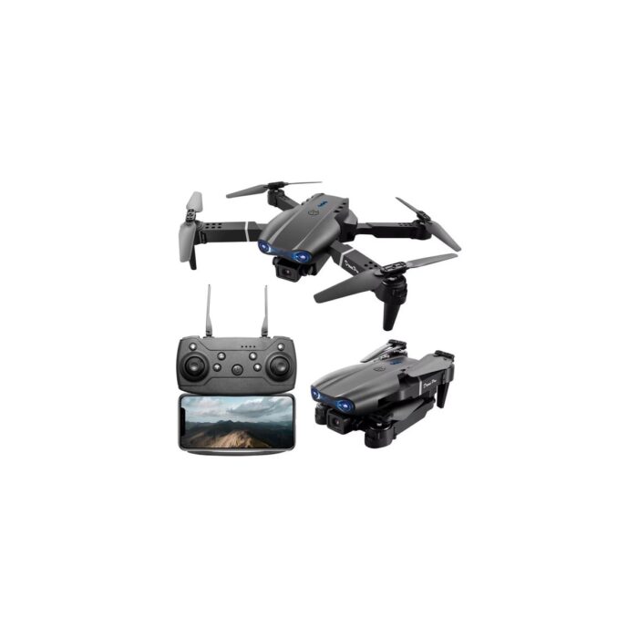 Hk Tech E99 Katlanabilir Drone, Profesyonel Hd Kamera, Wifi, Fpv Fotoğraf Quadcopter Selfie Drone - Görsel 1