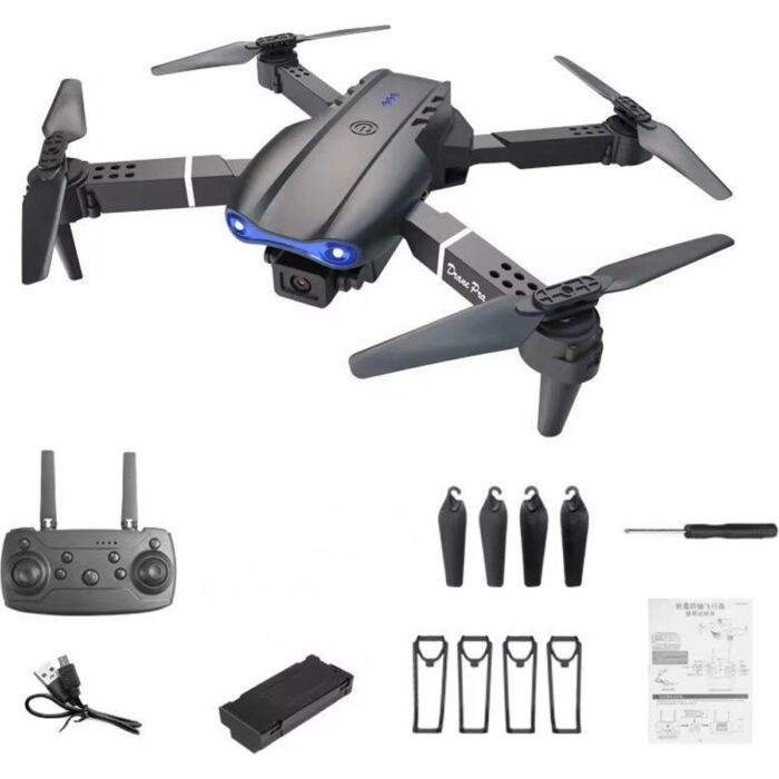 Hk Tech E99 Katlanabilir Drone, Profesyonel Hd Kamera, Wifi, Fpv Fotoğraf Quadcopter Selfie Drone - Görsel 3