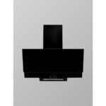 Exep ED-401 Siyah Cam Davlumbaz Duvar Tipi Eğimli Tasarım 60 cm 450 m³/h Hava Debisi - Görsel 2