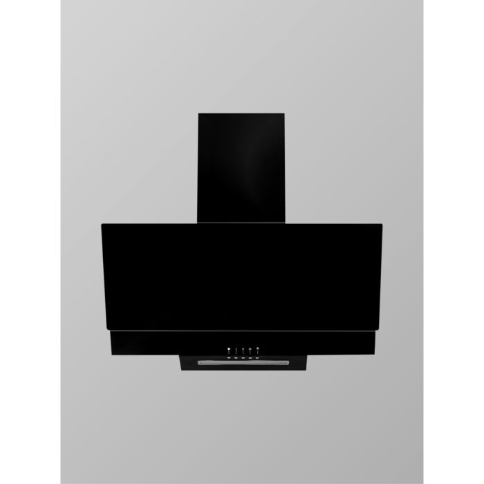 Exep ED-401 Siyah Cam Davlumbaz Duvar Tipi Eğimli Tasarım 60 cm 450 m³/h Hava Debisi - Görsel 2
