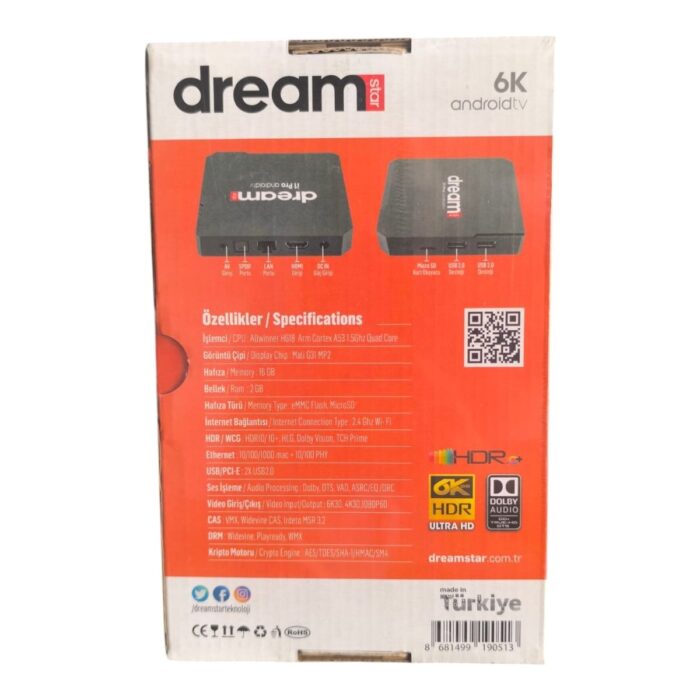 Dreamstar I1 Pro 6k Ikinci Nesil Android 14  Android Box - Görsel 5