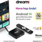 Dreamstar Nova | TV+ (12 Ay Premium Üyelik Hediyeli) 4K Lisansli Android TV Box | 2GB Ram | 32GB Hafıza