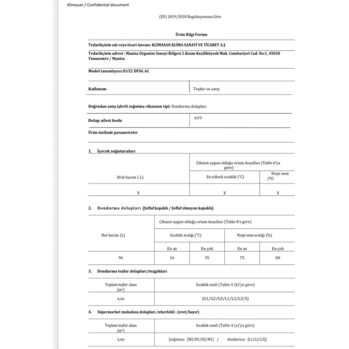 Şenocak D152 Dfsg Ac Sürgü Camlı Dondurma Dolabı Muhazafa Dondurucu - Görsel 2