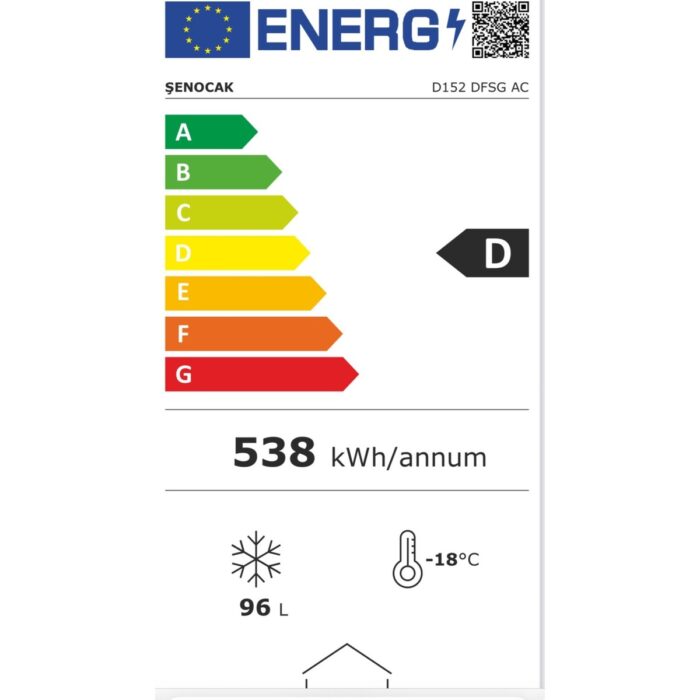 Şenocak D152 Dfsg Ac Sürgü Camlı Dondurma Dolabı Muhazafa Dondurucu - Görsel 3