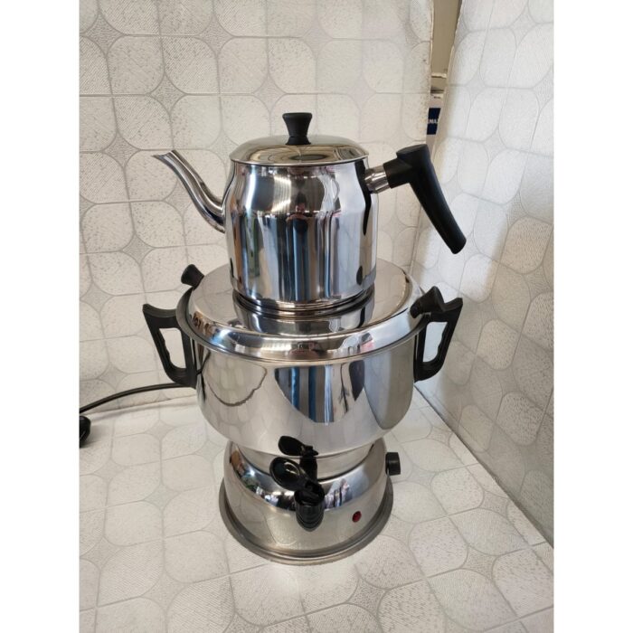 Seçil 70 Bardak Paslanmaz Çelik Elektrikli Termostatlı Semaver – Enerji Tasarruflu Çay Kazanı - Görsel 1