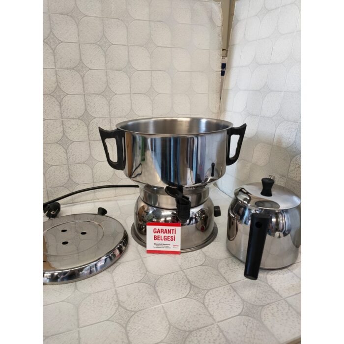 Seçil 70 Bardak Paslanmaz Çelik Elektrikli Termostatlı Semaver – Enerji Tasarruflu Çay Kazanı - Görsel 5