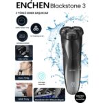 Enchen Blackstone 3 Siyah Şarj Edilebilir Islak Kuru Çift Kullanımlı Elektrikli Traş Makinesi