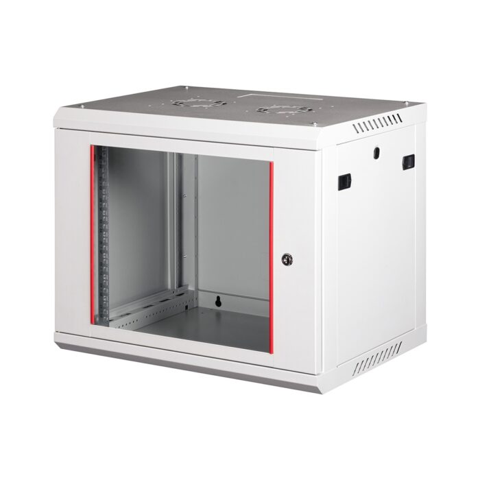 110001094118932.jpg Lande 9u 19" Duvar Tipi Rack Kabinet – Genişlik: 600 mm | Derinlik: 450 mm – Açık Gri - Görsel 1