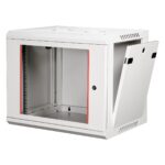 Lande 9u 19" Duvar Tipi Rack Kabinet – Genişlik: 600 mm | Derinlik: 450 mm – Açık Gri - Görsel 2