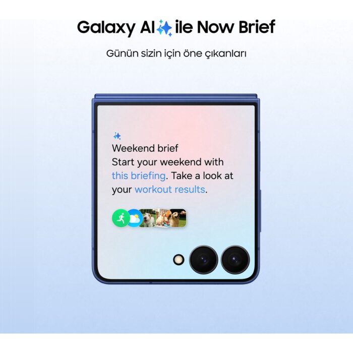 Samsung Galaxy Z Flip7 512 GB 12 GB Ram (Samsung Türkiye Garantili) Gölge Mavisi - Görsel 3