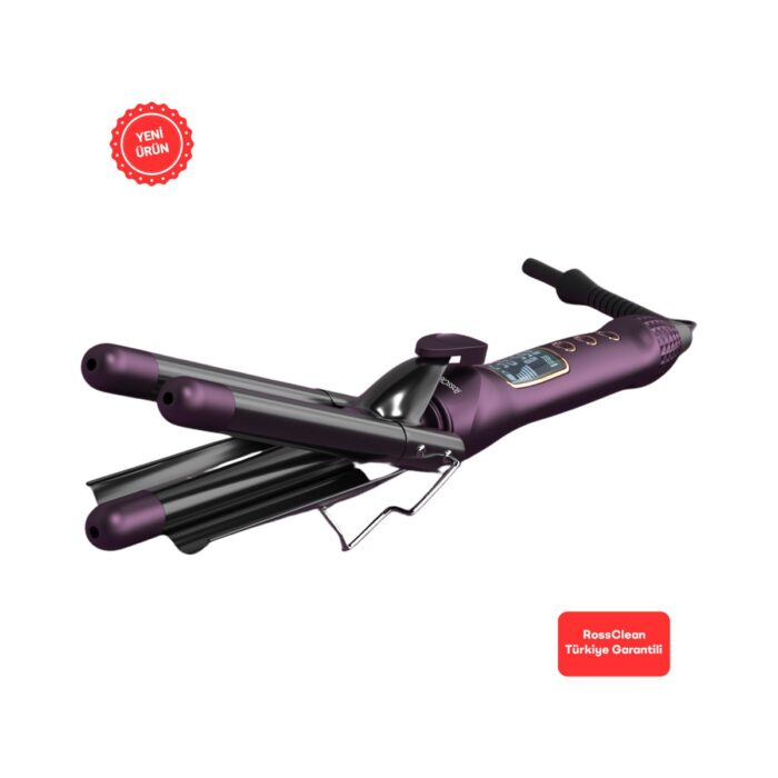 110001098037023.jpg RossClean Favored Waver Pro LED Ekranlı Wag Su Dalgası Saç Maşası - Görsel 1