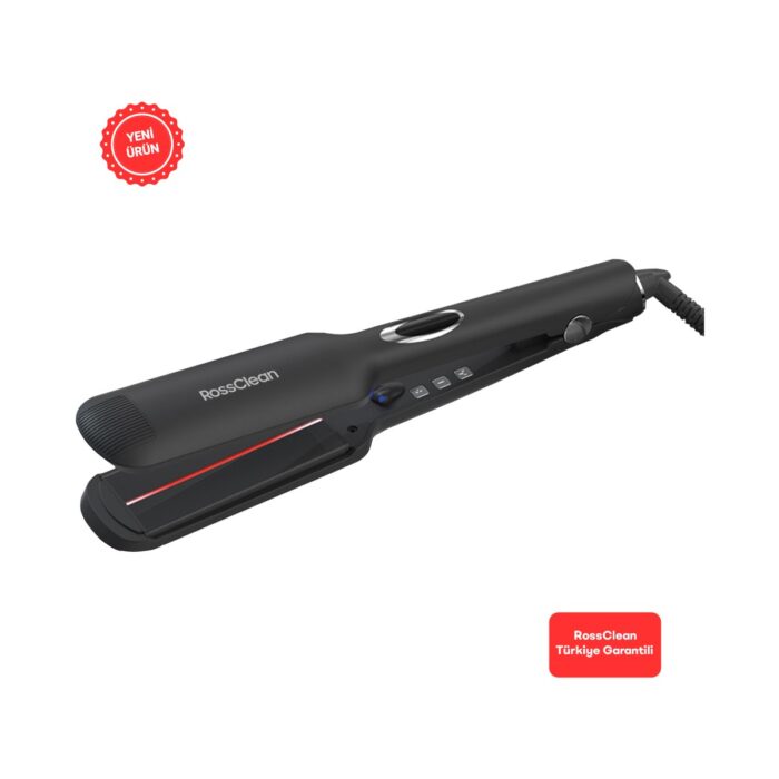 110001098039573.jpg RossClean Favored Extra+ Negatif Iyon ve Kızılötesi LED Ekranlı Saç Düzleştirici - Görsel 1