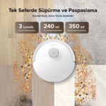 Roborock Q8 Max Pro Plus Akıllı Robot Süpürge Beyaz - Görsel 4